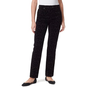 image:imageGloria Vanderbilt Womens Amanda Ponte High Rise Knit Pant StandardFlocked Animal