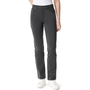 image:imageGloria Vanderbilt Womens Amanda Ponte High Rise Knit Pant StandardHeather Grey
