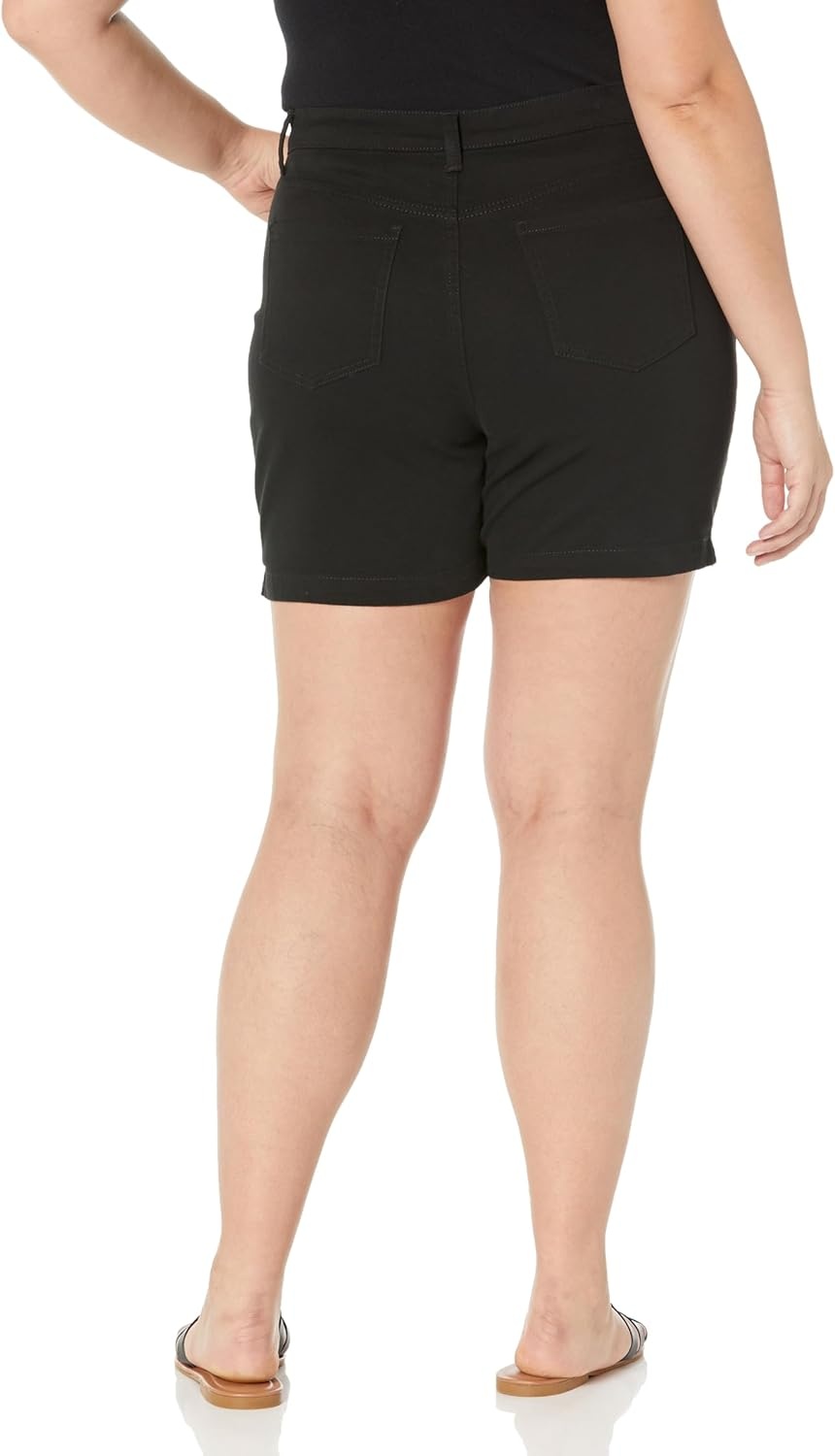 image:imageGloria Vanderbilt Womens Amanda Basic Jean Short RegularBlackds