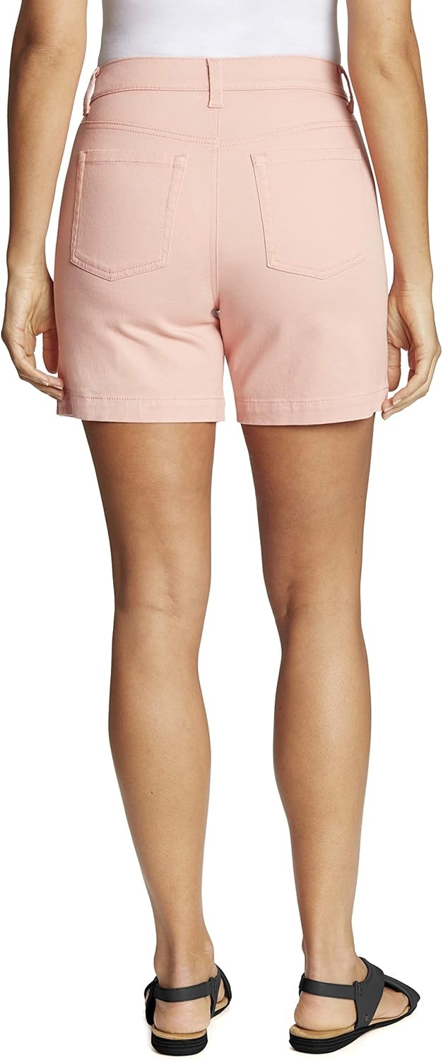 image:imageGloria Vanderbilt Womens Amanda Basic Jean Short RegularCoral Essence