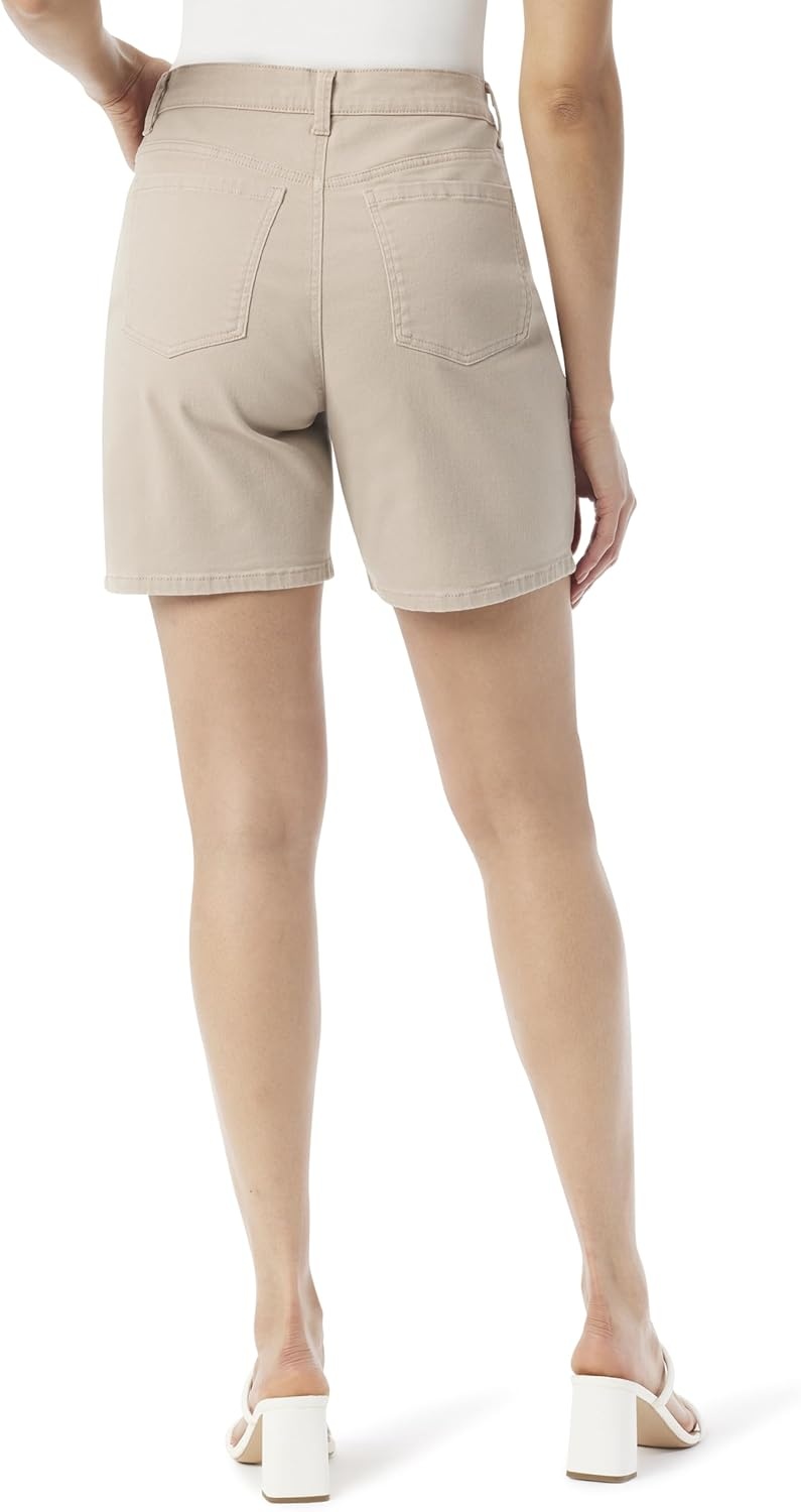image:imageGloria Vanderbilt Womens Amanda Basic Jean Short RegularDusty Sand