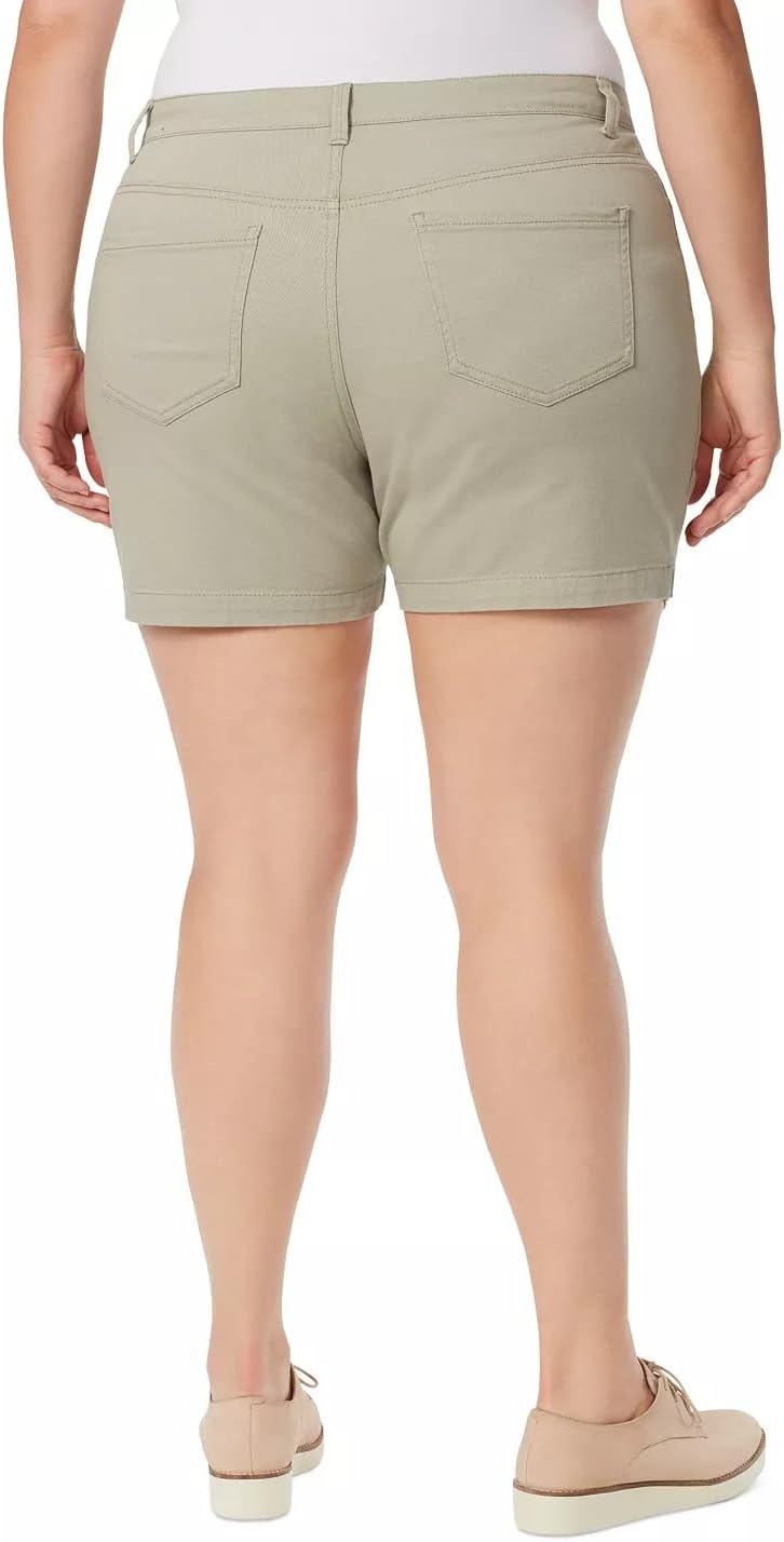 image:imageGloria Vanderbilt Womens Amanda Basic Jean Short RegularFrosted Glass
