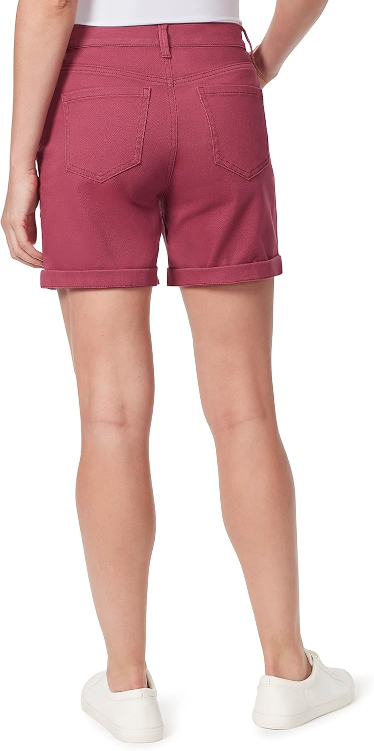 image:imageGloria Vanderbilt Womens Amanda Basic Jean Short RegularRubarb Jam