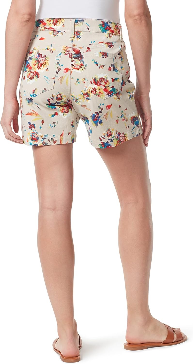 image:imageGloria Vanderbilt Womens Amanda Basic Jean Short RegularStonewood Summer Garden