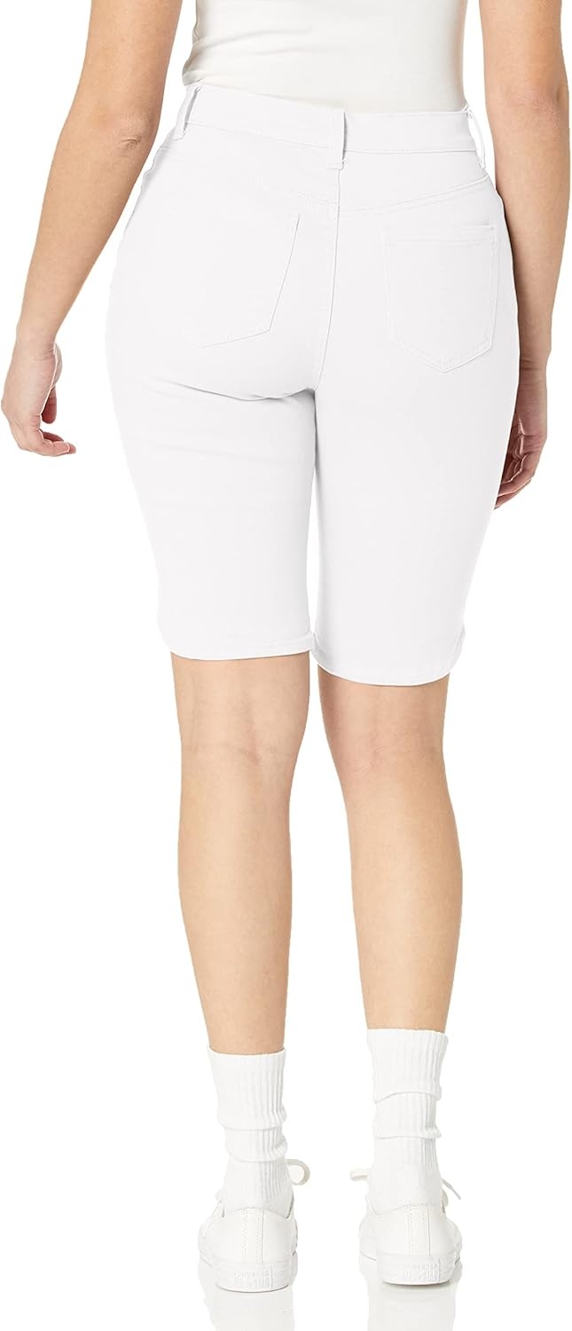 image:imageGloria Vanderbilt Womens Amanda Bermuda ShortVintage White
