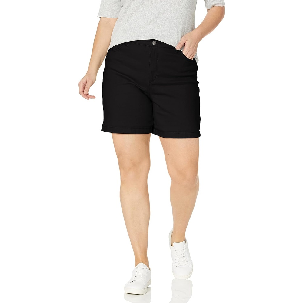 image:imageGloria Vanderbilt Womens Amanda Basic Jean Short RegularBlack