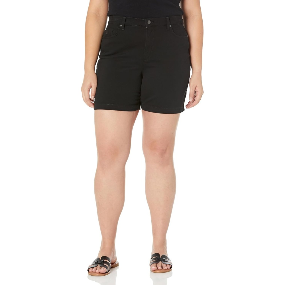 image:imageGloria Vanderbilt Womens Amanda Basic Jean Short RegularBlackds