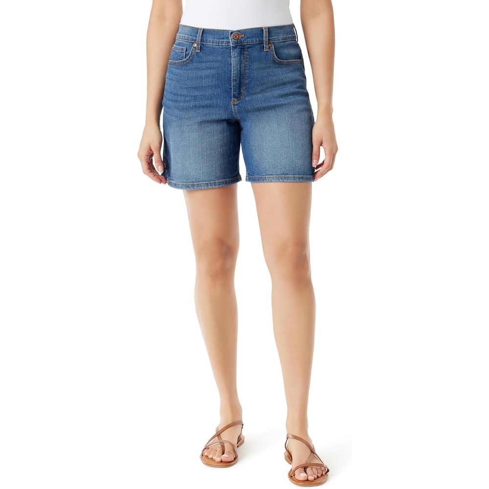 image:imageGloria Vanderbilt Womens Amanda Basic Jean Short RegularCastle Point Whiskers