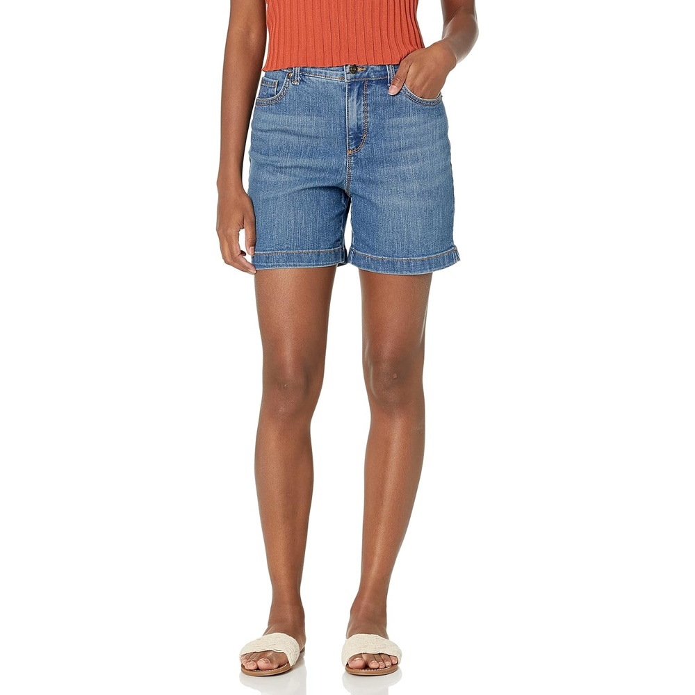 image:imageGloria Vanderbilt Womens Amanda Basic Jean Short RegularCrested Butte Whiskers