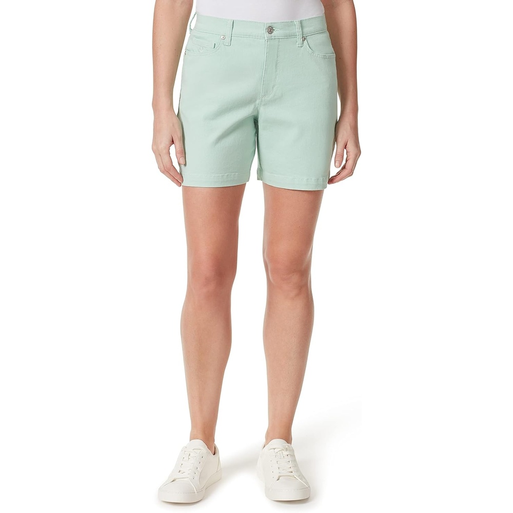 image:imageGloria Vanderbilt Womens Amanda Basic Jean Short RegularJade Breeze