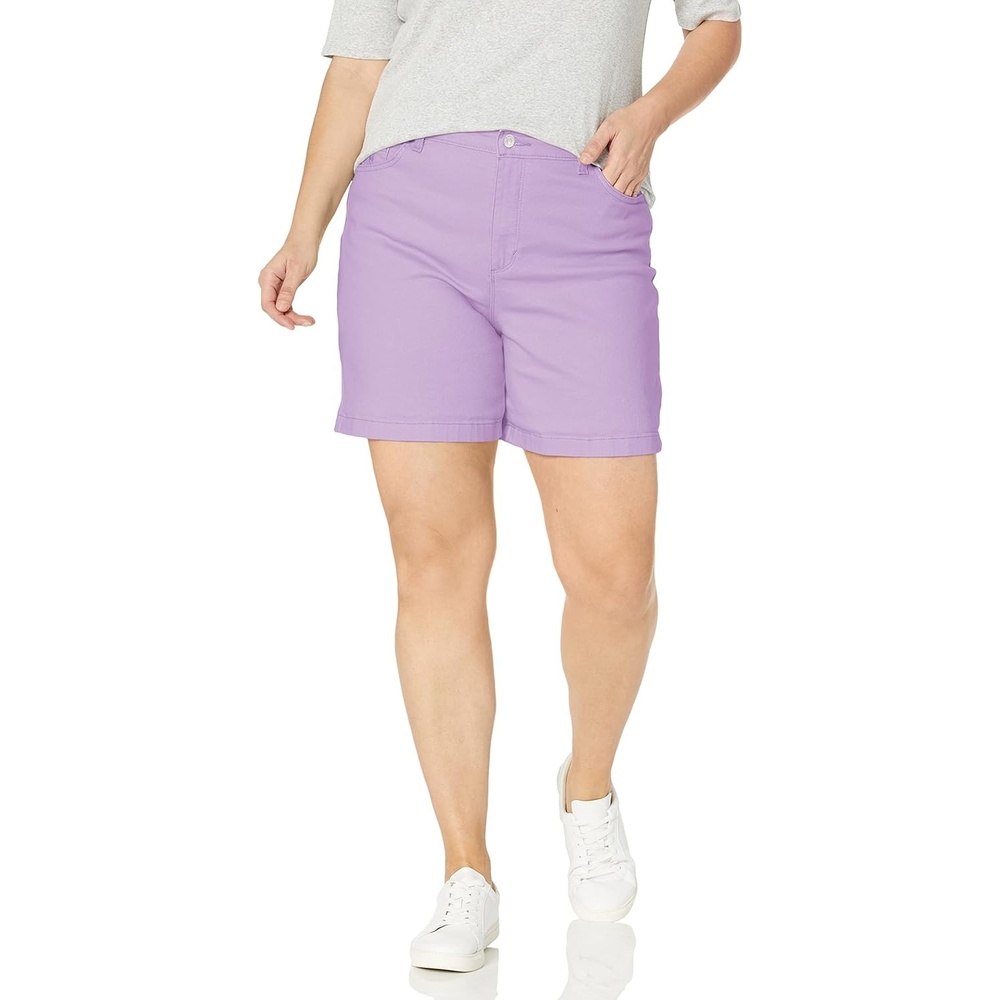 image:imageGloria Vanderbilt Womens Amanda Basic Jean Short RegularSweet Violetds