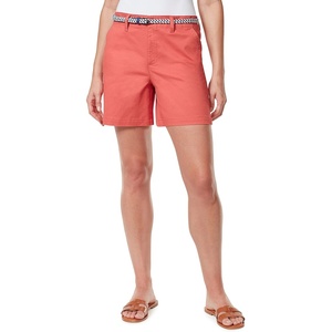 image:imageGloria Vanderbilt Womens Midrise Belted Trouser Short StandardPersimmon