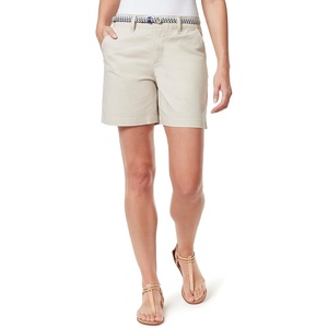 image:imageGloria Vanderbilt Womens Midrise Belted Trouser Short StandardStonewood