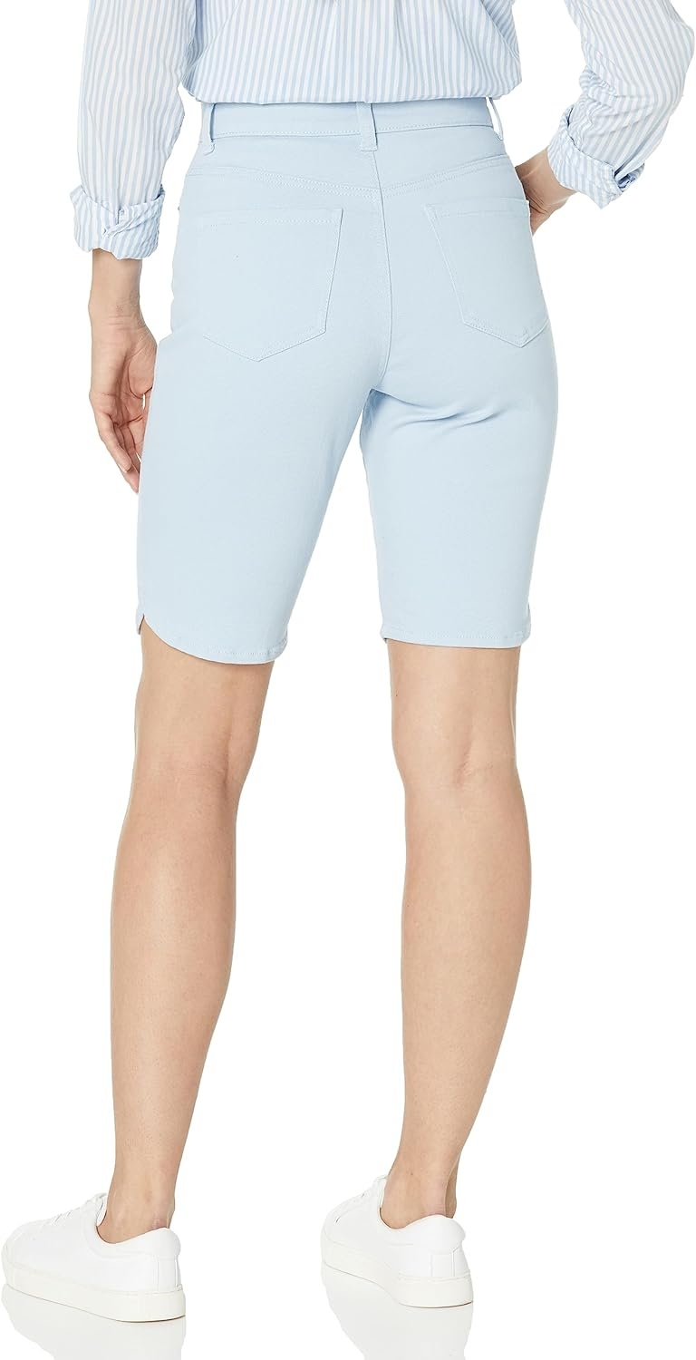 image:imageGloria Vanderbilt Womens Amanda Bermuda ShortBlue Breeze