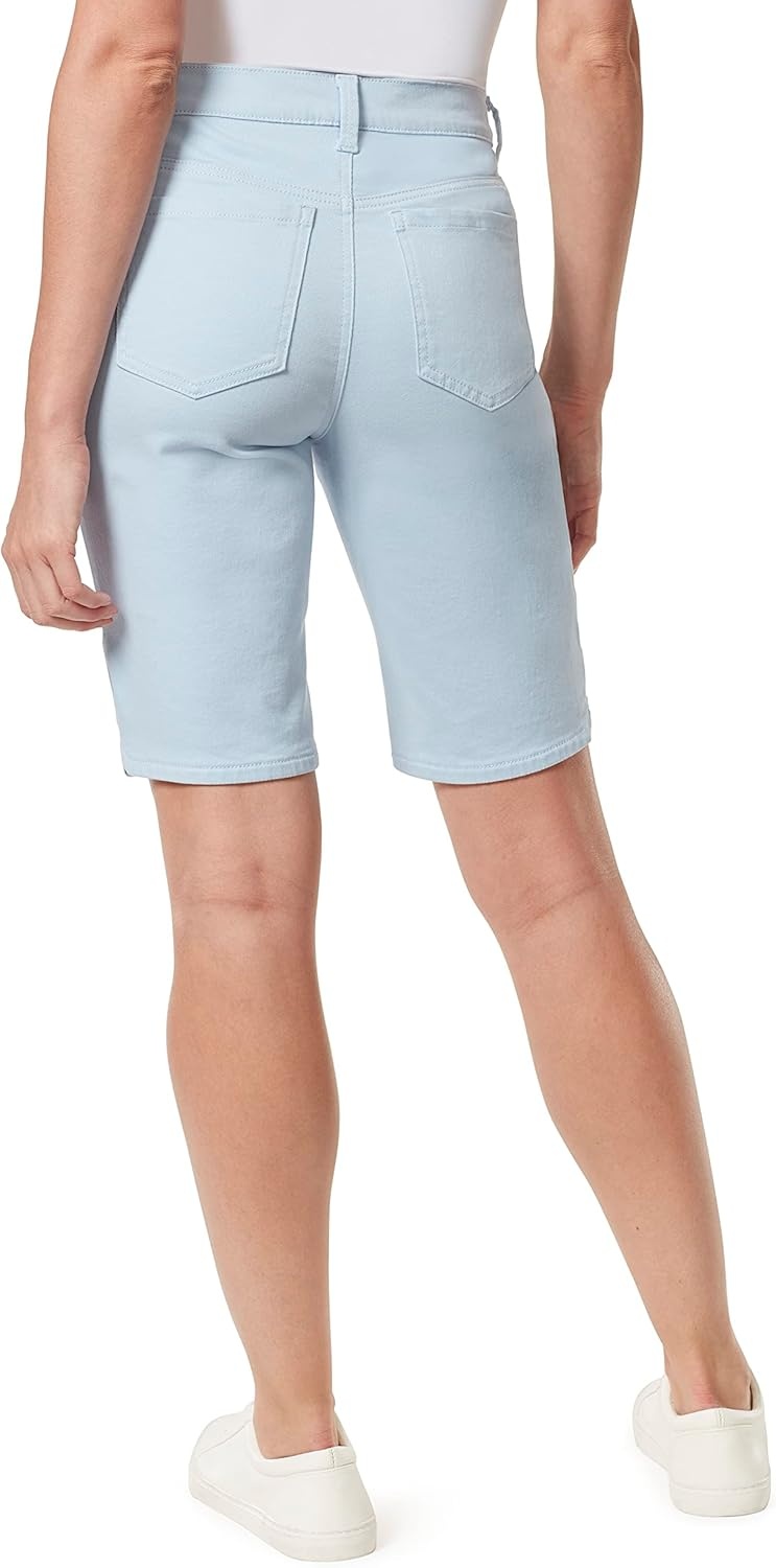 image:imageGloria Vanderbilt Womens Amanda Bermuda ShortBlue Breezeds