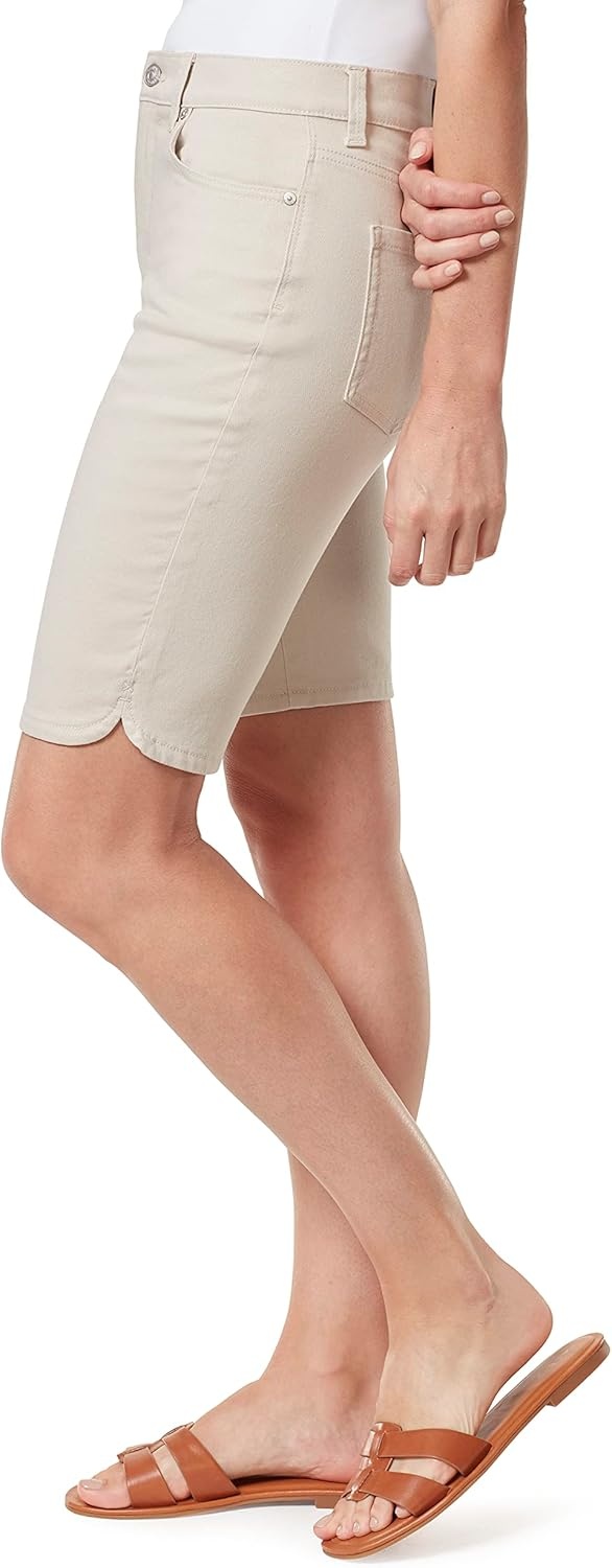 image:imageGloria Vanderbilt Womens Amanda Bermuda ShortStonewoodds
