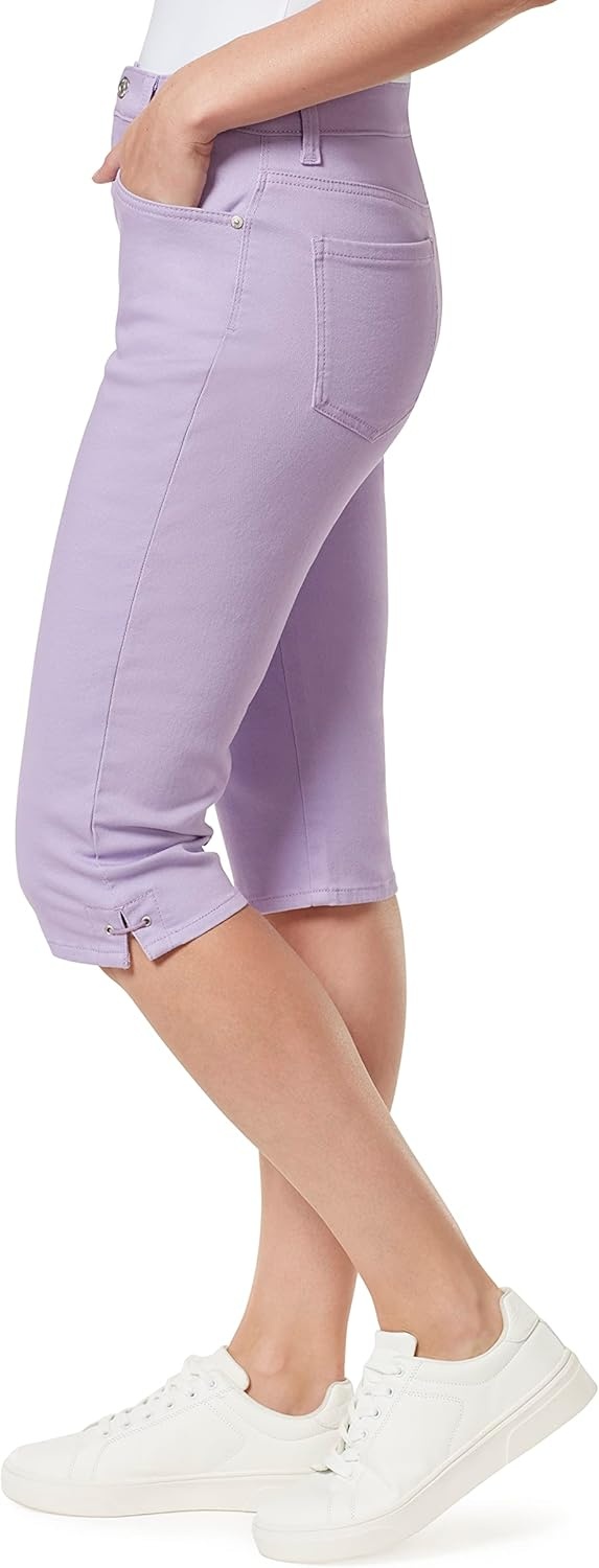 image:imageGloria Vanderbilt Womens Amanda Skimmer Shorts Sweet Violet 6 US